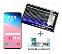 Gebrauchtes S22 YouTube Chassis Click Farm Dual-SIM-Slot Handy-Motherboard Angepasster Speicher ESIM Granja De Bots Software Stark