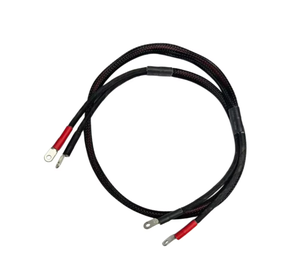 Cable de alimentación trenzado de nailon con terminales de anillo para dron, cable de repuesto para ESC, 120 cm de longitud, color negro y rojo - Product Image 6