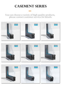 Portes en verre trempé noir mat, cadre en alliage d'aluminium, système de glissière pliante à battant minimaliste, fenêtres à battants, Energy Star - Product Image 6