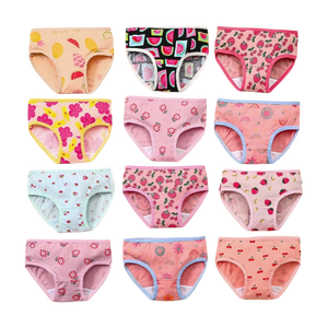 Vendita diretta in fabbrica di prodotti stranieri per bambini biancheria intima per <span class=keywords><strong>ragazze</strong></span> slip di fiori rotti di cotone Multi-fantasia merci per il commercio estero - Product Image 1