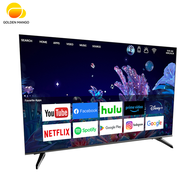 High-end Factory OEM Frameless QLED TV 55 65 75 Inch 4K Smart TV With Android/Google/WebOs System