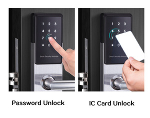 Chúng Tôi ANSI Lỗ Mộng 304 Thép Không Gỉ Điện Tử Thẻ <span class=keywords><strong>Swipe</strong></span> Bluetooth Mật Khẩu Khách Sạn Cửa Khóa Với Ttlock Từ Xa Mở Khóa - Product Image 3