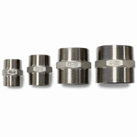 Raccord hexagonal égal en acier inoxydable 304 usiné CNC BSPP BSPT 1/2 à 4 pouces DN15-DN100 haute pression 3000 CL pour tuyauterie lisse