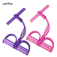 Bandes de Tension Magiques pour Yoga et Sit-up, Pédaliers à Quatre Tubes, Écologiques et Portables pour un Entraînement Sain des Abdos et des Jambes Affinées