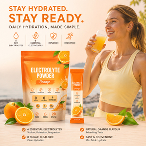 Suplementos Deportivos para Adultos, Orgánicos, Bajos en Carbohidratos, Sabor a Fruta, Vitamina C, Bebida Instantánea en Polvo con Electrolitos, Refuerzo Inmunológico, 10 g - Product Image 3