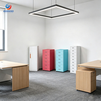 Armoire de classement moderne en acier mince pour le rangement de documents de bureau, idéale pour les petites entreprises et l'utilisation scolaire/sportive