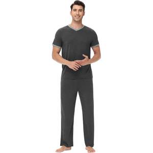 ชุดนอนผู้ชายผ้าวิสโคสผสมใยไผ่ แขนสั้น 2 ชิ้น ไซส์ S-XXL - Product Image 1