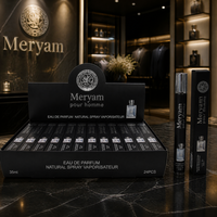 Set Hadiah Parfum Platinum Black His & Hers EDP Spray dalam Kemasan Silinder Mengkilap untuk Hari Raya, Valentine, Ulang Tahun, Aroma Tahan Lama