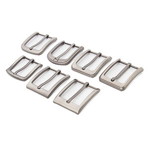 Fibbia in lega personalizzata all'ingrosso per gli uomini fornitura di fabbrica a buon mercato prezzo argento fibbia della cintura - Product Image 1