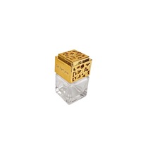 Flacon de parfum carré en verre transparent de 8 ml avec bouchon compte-gouttes, vide, rechargeable, pour huile d'Oud, flacon d'huile parfumée arabe, emballage cosmétique