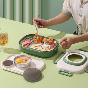 Shengyue Electric <b>Lunch</b> <b>Box</b> 304 Stainless Steel <b>Insulated</b> With Compartments Large Capacity Food Grade - Product Image 3