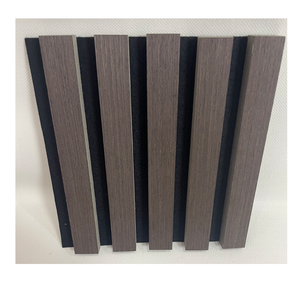 Absorbeur acoustique en lattes de bois décoratives pour les murs des restaurants, panneau acoustique à NRC élevé pour la décoration intérieure des cafés - Product Image 2