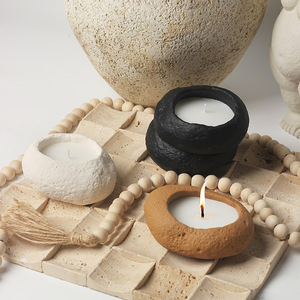 Bougie parfumée artisanale créative transfrontalière en cire de sable colorée et ciment, en forme de <span class=keywords><strong>galet</strong></span>, pour l'artisanat et la décoration intérieure - Product Image 3