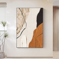 Art mural abstrait moderne pour la décoration du salon, fond de canapé haut de gamme, grande peinture murale du sol au plafond