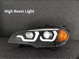 Conjunto de Faros Delanteros LED con Lente Bifocal Xenón para <span class=keywords><strong>BMW</strong></span> X5 E70 07-13, Luces de Circulación Diurna LED, Accesorios para Automóviles - Product Image 6