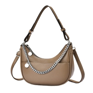 Dumplings 2025 Summer New Arrival Lightweight PU Leather Zipper Chain <b>Strap</b> Crossbody Single-<b>Shoulder</b> Bag Casual Women's - Product Image 5