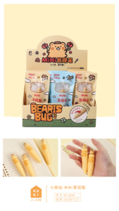 <span class=keywords><strong>KUKI</strong></span> mignon stationnaire 0.5mm Kawaii jolies filles petit ours bug Mini paysage stylo gel Papelerla Kawaii fabricant - Product Image 6