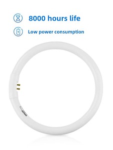Lámpara <span class=keywords><strong>Fluorescente</strong></span> <span class=keywords><strong>Circular</strong></span> T6, T5/T8, Luz Blanca de Ahorro de Energía, 22, Luz de Techo, <span class=keywords><strong>32W</strong></span>/40W, Tricolor, Cuatro Pines, CFL - Product Image 2