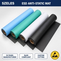 Tapis de table antistatique en caoutchouc ESD, rouleau résistant à l'usure, dissipateur d'électricité statique pour table de travail de réparation électronique