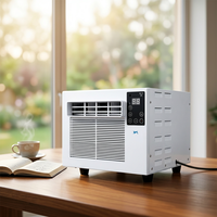 Climatiseur portable mini Airwens 1800 BTU, 280 W, faible consommation, refroidissement, déshumidification, bouton et télécommande