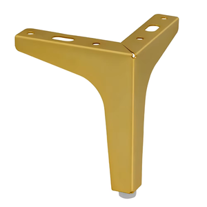 Oro durevole triangolo costante angolo in metallo acciaio tavolo da cucina divano gambe armadio gambe 17CM - Product Image 1