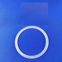 Placa de Vidrio de Cuarzo 1200C, Ventana Transparente de Sílice Fundida, Lámina Transparente de Alta Temperatura Personalizada para Indicador de Nivel de Caldera