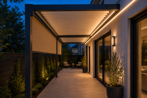 Pergola motorisée en aluminium à lames orientables RKOVE RK-C2 3x4m Série C pour jardin, fête, terrasse - Product Image 3