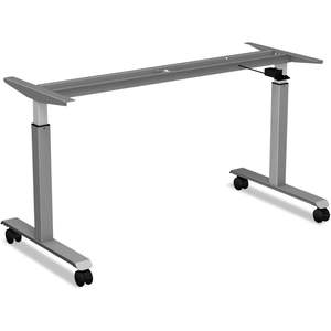 Roulettes métalliques modernes Alera pour bases de table réglables en hauteur, noires, lot de 4 – Roues pivotantes avec frein pour usage bureau, école, hôpital - Product Image 4