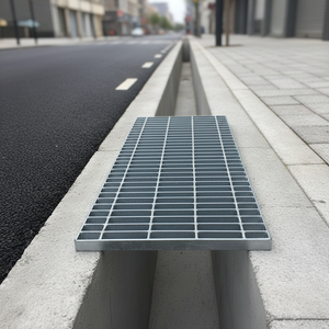 हॉट-डुबकी गैल्वेनाइज्ड इंडस्ट्रियल प्लेटफॉर्म वॉकवे, गैल्वेनाइज्ड स्टील बार ग्राटिंग की कीमत - Product Image 1