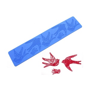 Strumenti professionali di decorazione della torta della muffa del Silicone del fondente della stuoia del pizzo dello zucchero del fiore in rilievo 3D del forno - Product Image 3