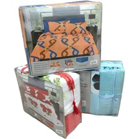 Ensemble de draps de lit Queen de haute qualité, 6 pièces, imprimé, microfibre brossée, écologique, durable, toutes saisons, ultra doux, respirant