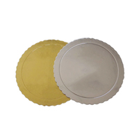 Plateaux à gâteau dorés de 6, 8, 10, 12, 14 pouces, plateaux à gâteau ronds et rectangulaires en carton ondulé, plateaux à gâteau, plateaux circulaires en carton