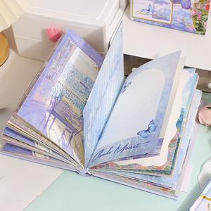 Diario de Cuero con Ilustraciones Impresas, Multifuncional, Páginas a Color, Tapa Dura, Estilo Retro, Hermoso Diario de Regalo - Product Image 5