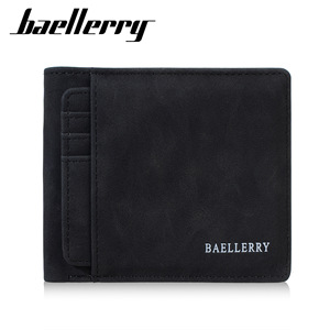 กระเป๋าสตางค์ทรงบางสำหรับผู้ชายแบรนด์ BaeLlerry สีดำ ช่องใส่บัตรหลายช่อง น้ำหนักเบา ทนทานต่อการใช้งานทุกวัน - Product Image 5