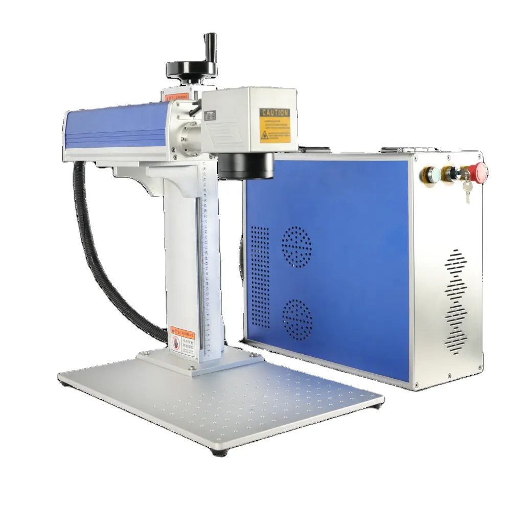20w 30W stainless steel color printing engraving rainbow marker JPT MOPA Fiber Laser Marking machine with high speed