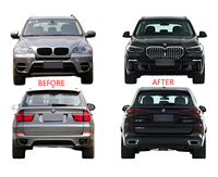 Nouveauté 2024 Série X5 E70 2008-2013 Mise à niveau vers G05 LCI X5 2022 Kit de conversion 1:1 Ensemble complet en matériau PP