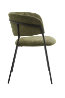 Chaise de salle à manger en métal durable et stable avec coussin et accoudoirs moelleux pour hôtel, restaurant, café, bar - Vente en gros à prix réduit