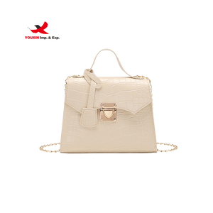 Factory Hot Cheap Crocodile Pattern <b>Handbag</b> Simple Girls' <b>Small</b> Square Shoulder Bag Popular Summer One Shoulder Crossbody Bag - Product Image 1