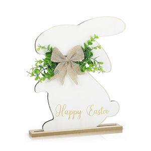 Decoraciones para Fiestas de Pascua al por Mayor, Adorno de Mesa de <span class=keywords><strong>Feliz</strong></span> Pascua con Lazo de Arpillera para Decoración de Paredes, Hogar, Interiores y Exteriores - Product Image 2