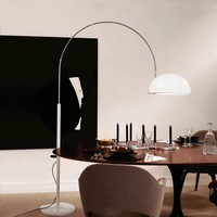 Lampe sur pied moderne Seeky en fer avec abat-jour double disque acrylique, LED, pour salon, chambre, hôtel, villa