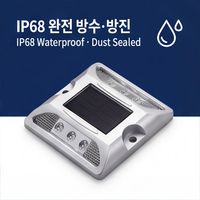 Marqueur de trottoir solaire LED IP68 étanche et réfléchissant pour la sécurité des zones piétonnes, alimenté directement par le fournisseur