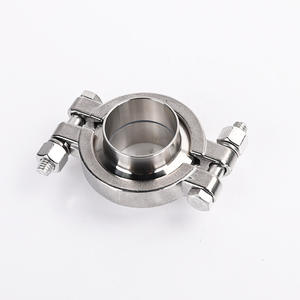 304 स्टेनलेस स्टील सैनिटरी उच्च दबाव क्लैंप सेट सटीक कास्टिंग क्लैंप पाइप फिटिंग डबल बोल्ट कॉपर नट के साथ - Product Image 6