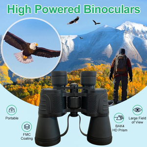 Jumelles professionnelles 10*50 <span class=keywords><strong>de</strong></span> haute qualité, longue portée, haute puissance, vision optique pour le camping, la chasse, l'observation en plein air - Product Image 3