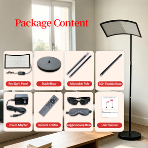 <span class=keywords><strong>Lampe</strong></span> de luminothérapie infrarouge <span class=keywords><strong>rouge</strong></span> REDSKY 660nm 850nm avec support pour le corps et le visage - Product Image 5