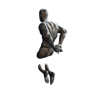Escultura de Resina para Montar en Pared, Figura Artística de Diseño Contemporáneo, Paquete Individual para Exhibición Segura en Educación - Product Image 2