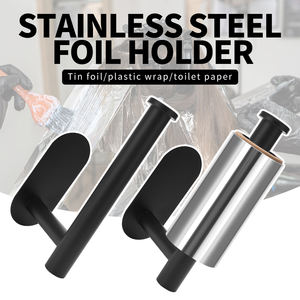 Barbiere portabagagli in lamina di <span class=keywords><strong>latta</strong></span> nero a parete porta-carta porta asciugamani Kichen - Product Image 2