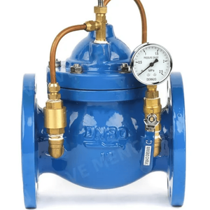 DN40-DN600 katup kontrol hidrolik, cor besi Manual 200x dapat disesuaikan <span class=keywords><strong>Pilot</strong></span> dioperasikan PN16 katup pengurang tekanan air - Product Image 2