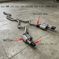 Vanne d'échappement en acier inoxydable Boska de haute qualité pour BMW 335/335i E90/E92/E93 N55 3.0T (2009-2013) - Tuyau de silencieux d'échappement