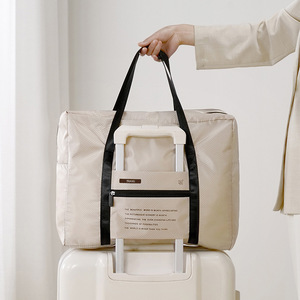 Bolsas de lona de gran capacidad, bolsa de viaje ligera, bolsa de viaje, equipaje portátil, bolsa de mano, organizador de maleta de viaje - Product Image 3