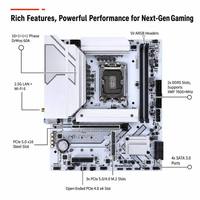Carte mère B860M-GHA WIFI LGA1851 DDR5 compatible avec les processeurs Core Ultra Series 2, alimentation 10+1+1+1 phases, PCIe 5.0, WiFi 6, Micro ATX PC